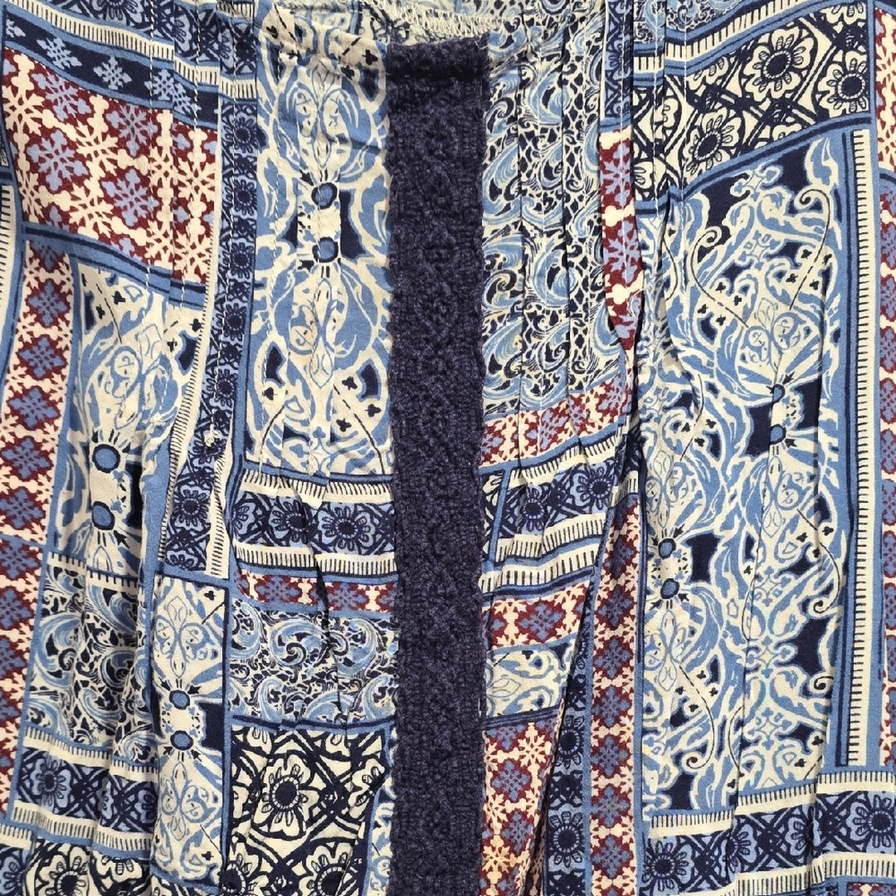 Cato Multicolor Patchwork Blouse - Picture 3 of 7